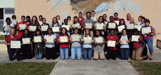 Student Recieve Certificates